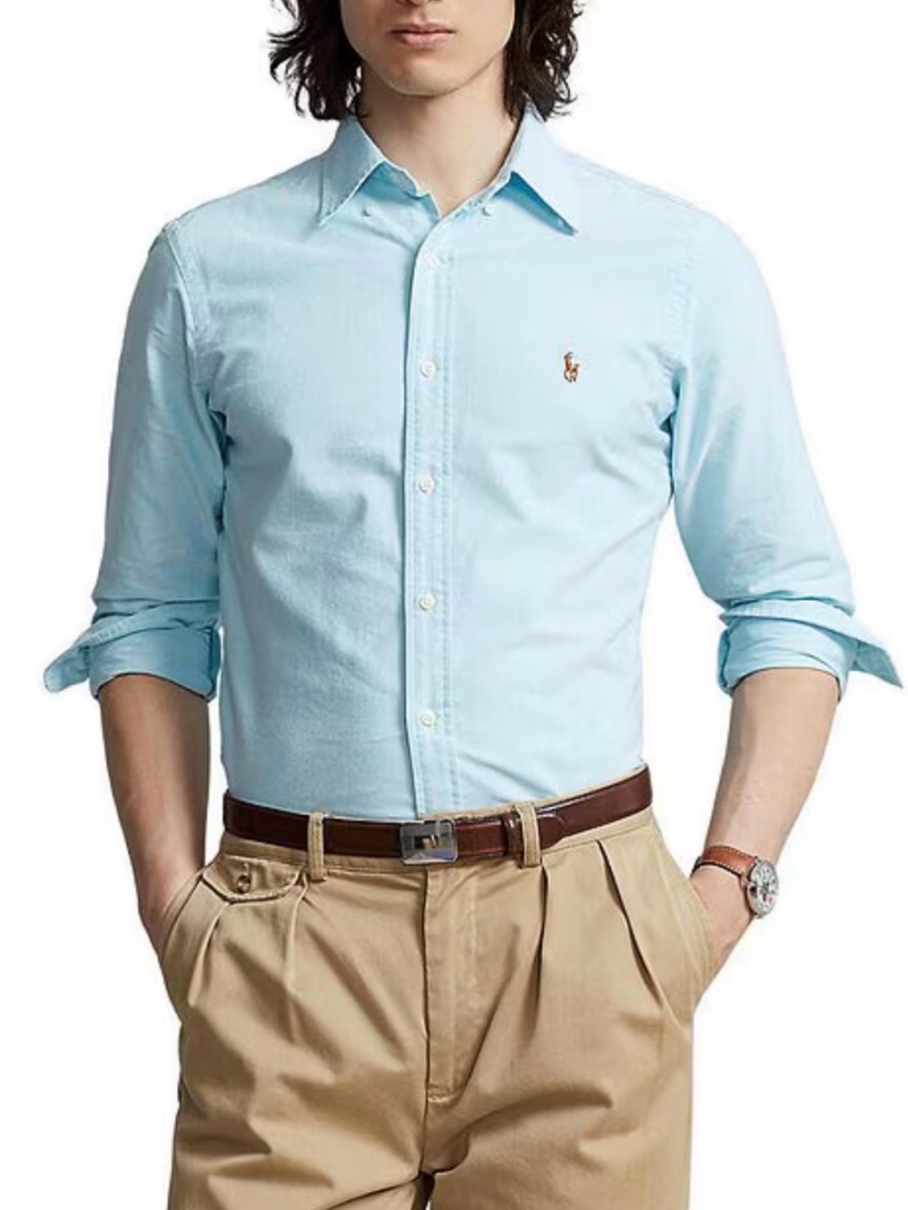 Polo by Ralph Lauren Pale Blue Oxford Shirt